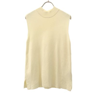 Mila Owen ミラオーウェン ノースリーブ ハイネック ニット 1 ホワイト 09WNT191092