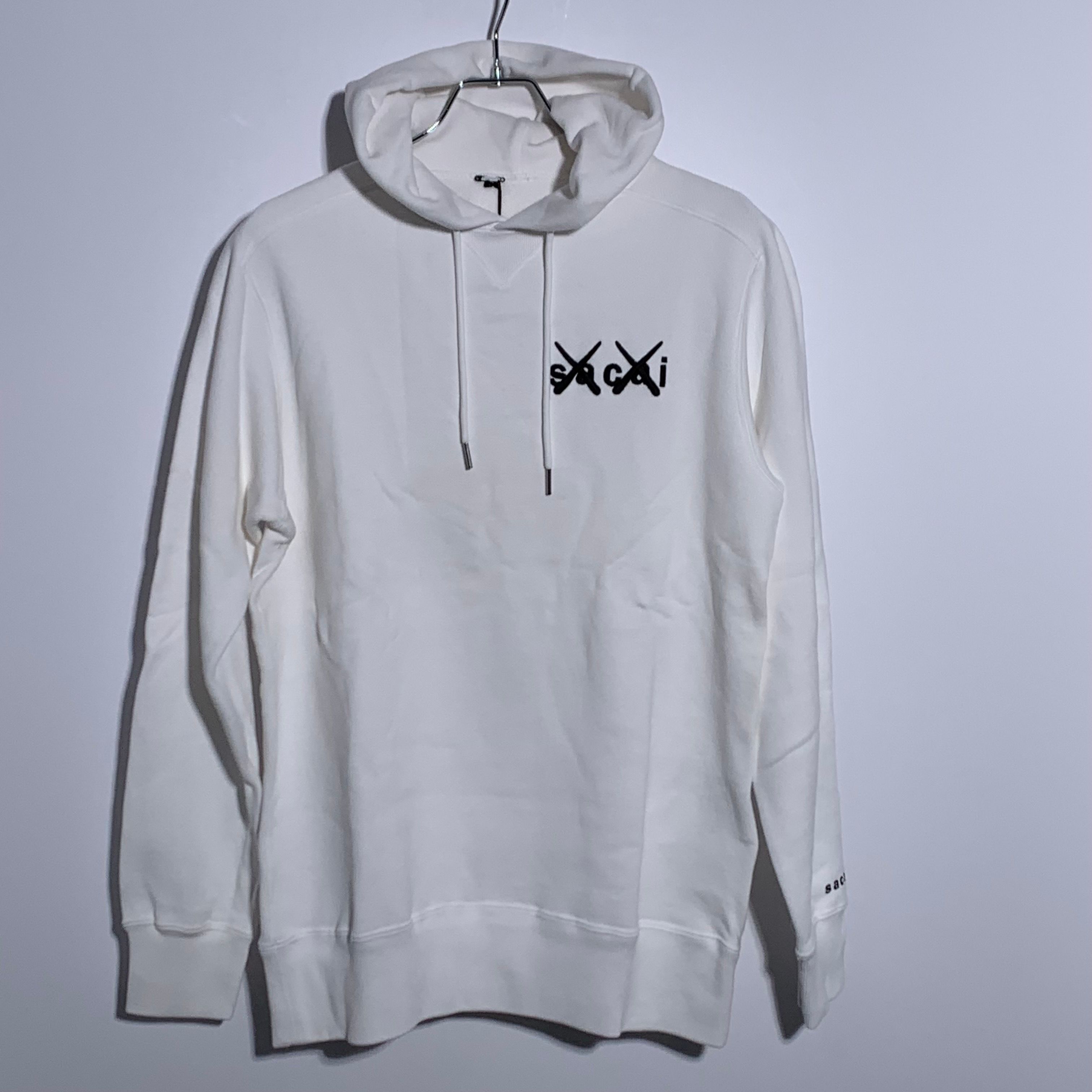 sacai KAWS Embroidery Hoodie "White"
