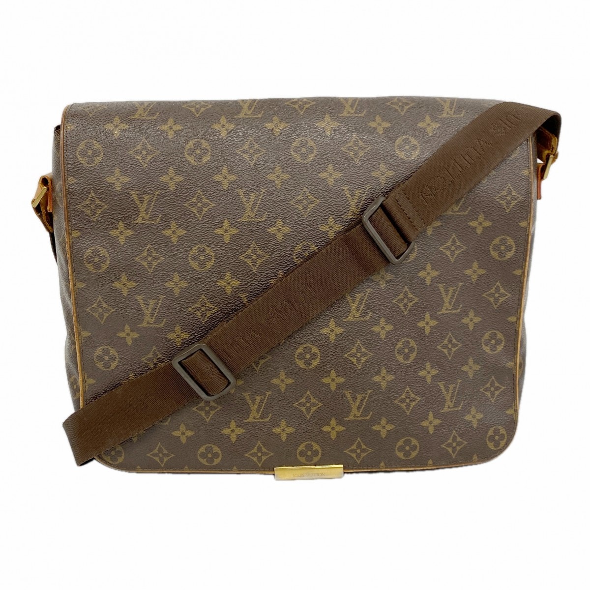 【6dc2463-k】ルイヴィトン ショルダーバッグ モノグラム アベス M45257 ブラウン【中古】メンズ