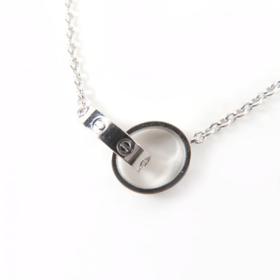 極美品 カルティエ ベビーラブ ネックレス ホワイトゴールド SR1492