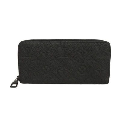 LOUIS VUITTON ルイ・ヴィトン ジッピーウォレット ホリゾンタル 現行 LVロゴ フラワー エンボス ブラック ラウンドファスナー 札入れ カードケース コインケース RFID ICチップ モノグラム トリヨン ノワール 長財布 M11721