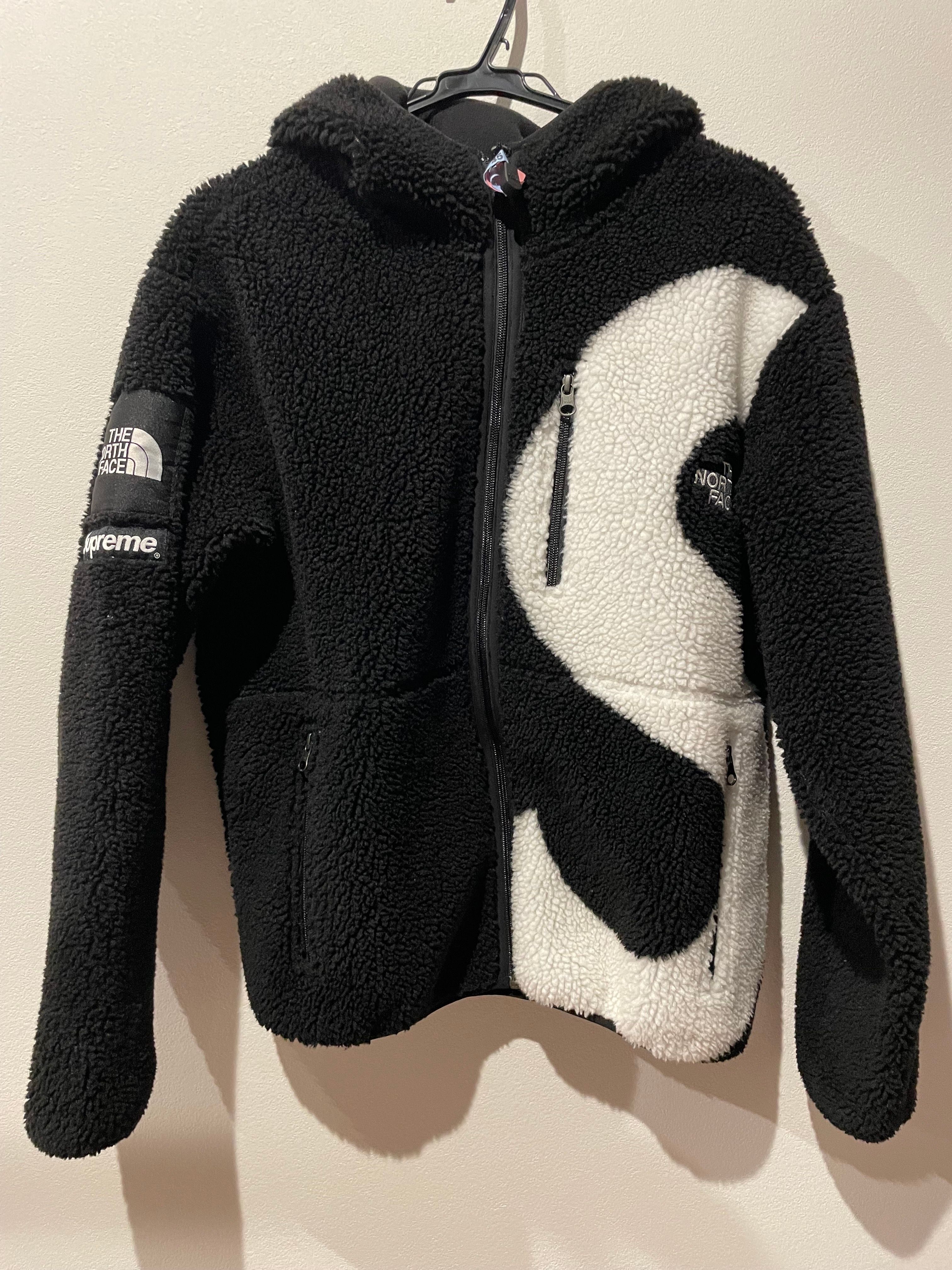 Supreme x The North Face S Logo Hooded Fleece Jacket "Black"