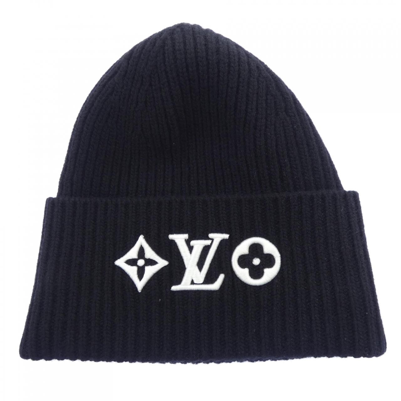 ルイヴィトン LOUIS VUITTON ビーニーLVヘッドライン M77872 ニットキャップ