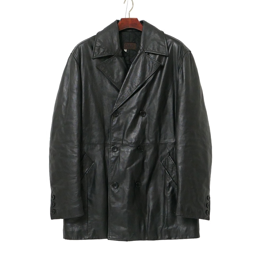 D&G ディーアンドジー ヴィンテージ コート サイズ38/52 ダブルブレスト レザーコート ブランド古着【中古】20260810/RB0504