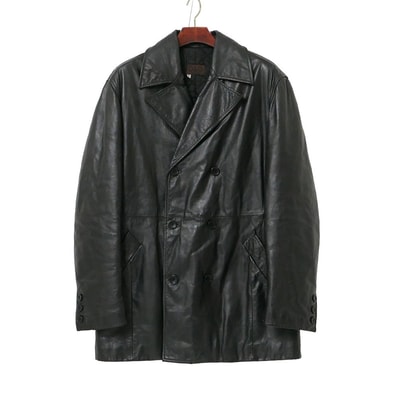 D&G ディーアンドジー ヴィンテージ コート サイズ38/52 ダブルブレスト レザーコート ブランド古着【中古】20260810/RB0504