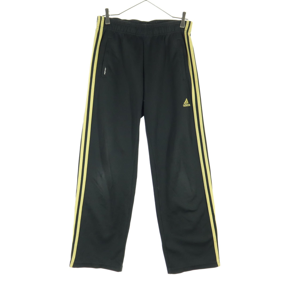 adidas アディダス ワンポイントロゴ トラックパンツ S ブラック ジャージ