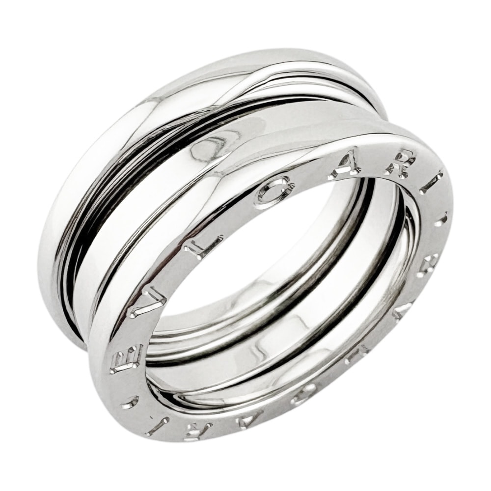 ブルガリ B-zero.1 ビーゼロワン 3バンド リング 指輪 11.5号 18金 K18ホワイトゴールド レディース BVLGARI  中古