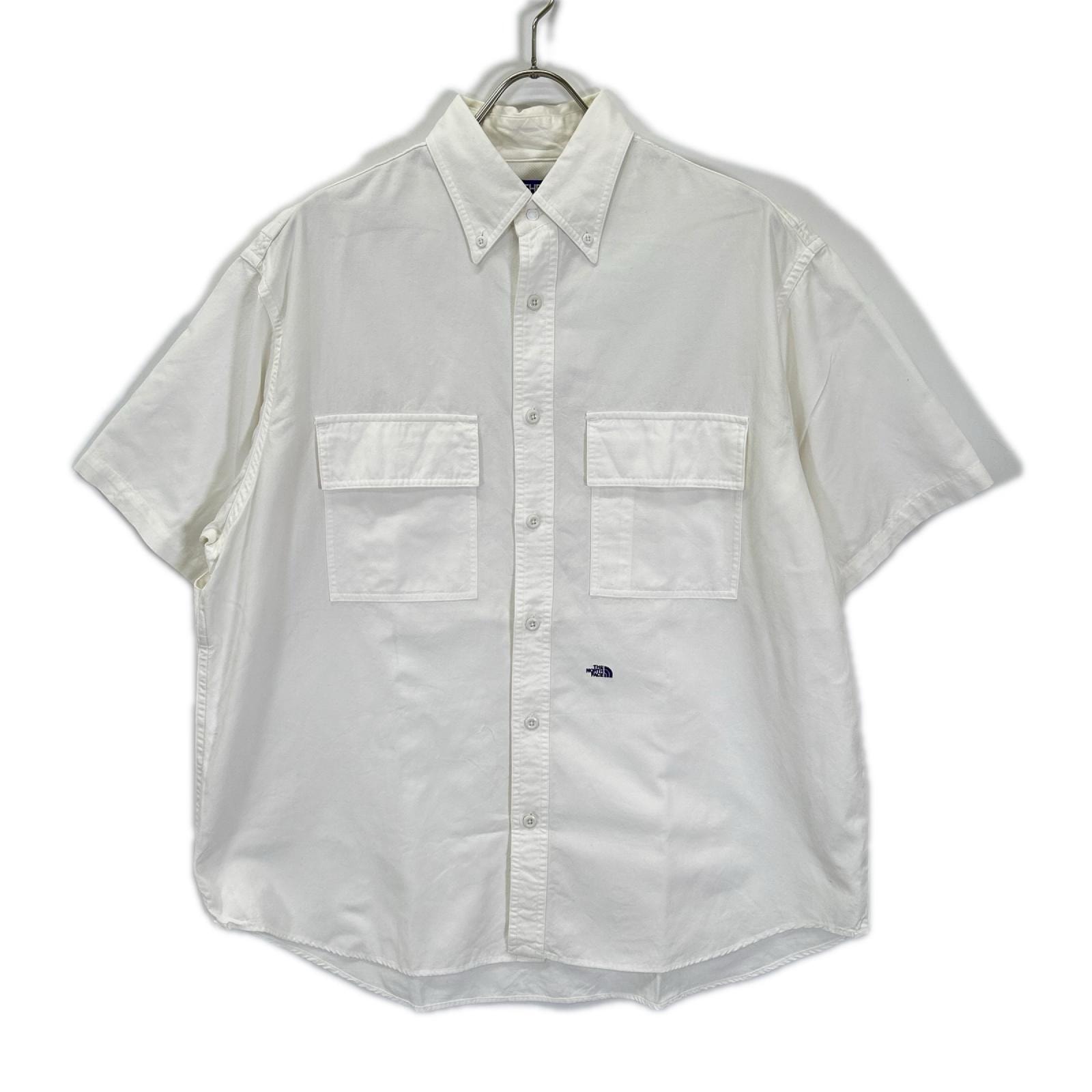 ザ ノースフェイス パープルレーベル NT3416N ホワイト Button Down Field S/S Shirt M
