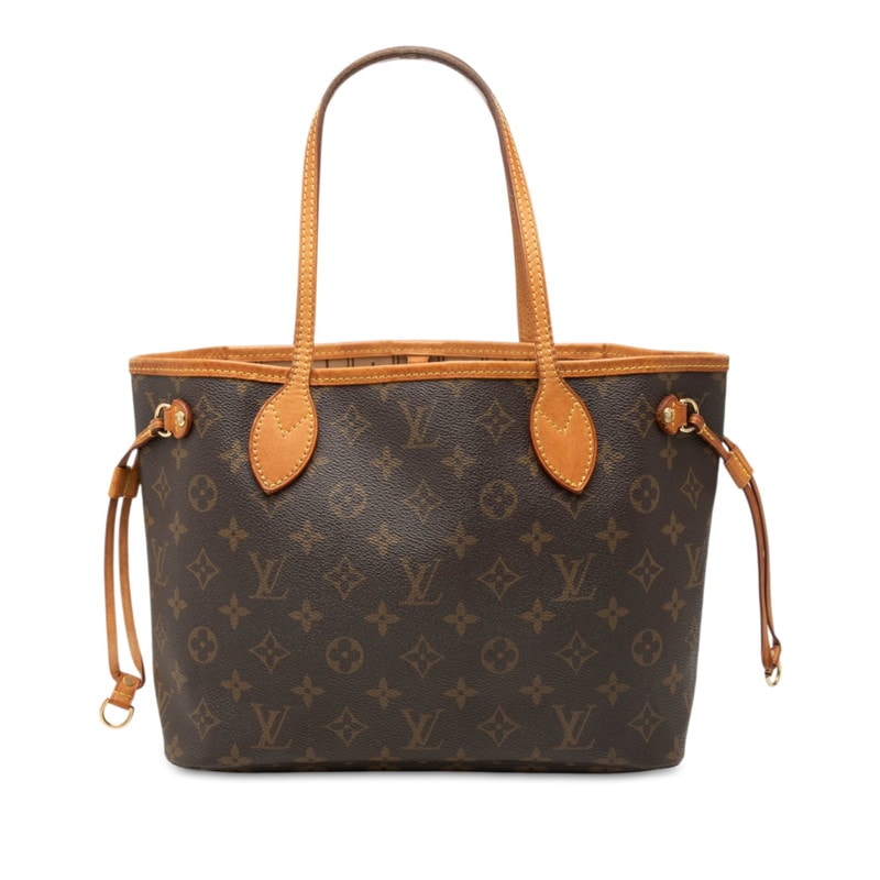 ルイ ヴィトン モノグラム ネヴァーフルPM ハンドバッグ トートバッグ M40155 ブラウン PVC レザー レディース LOUIS VUITTON 【中古】