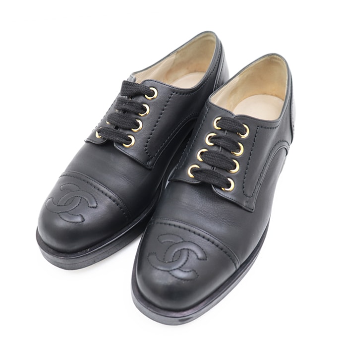 美品 シャネル ブーツ レディース ブラック 36 CHANEL