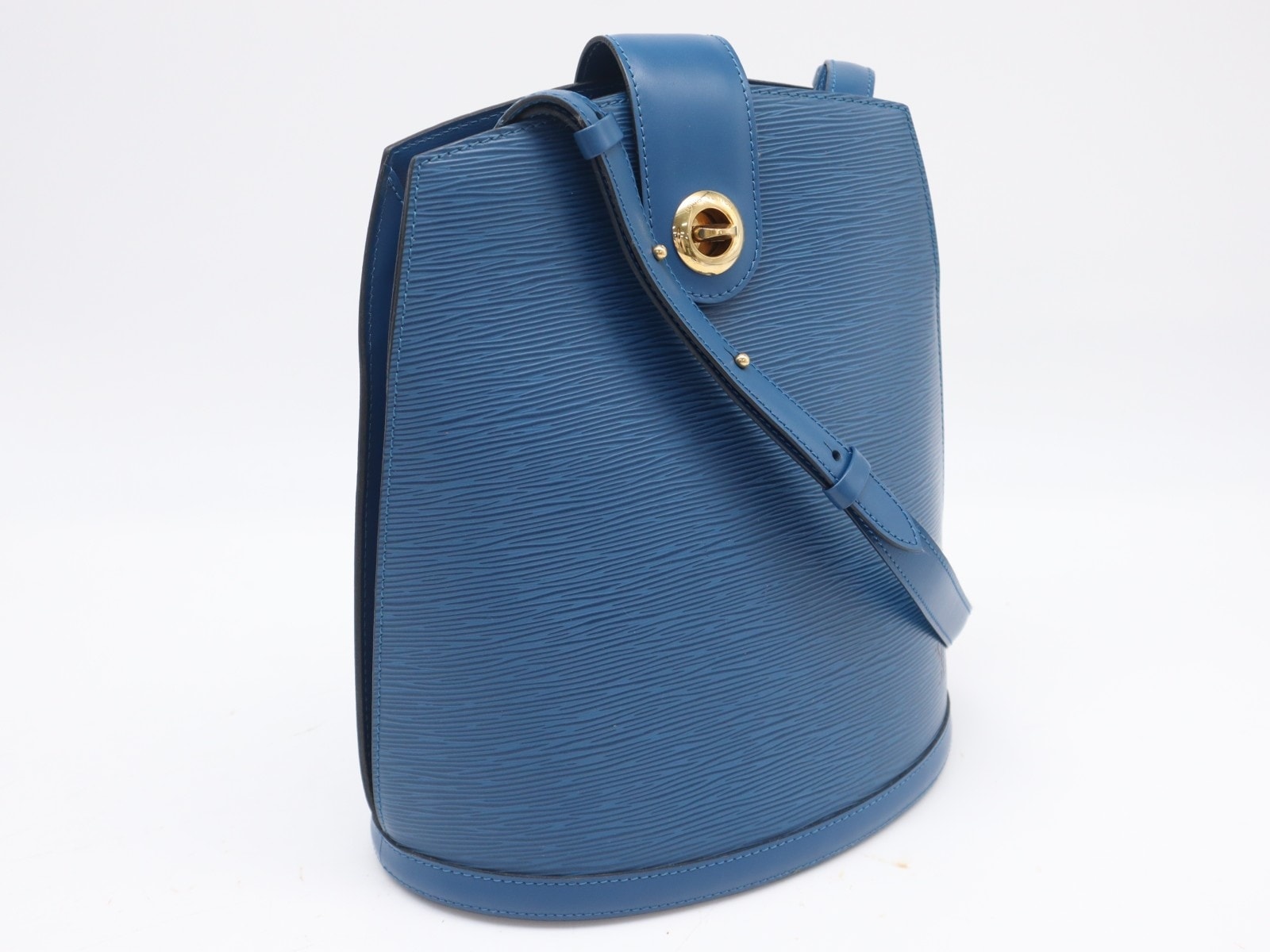 LOUIS VUITTON ルイ・ヴィトン エピ クリュニー トレドブルー M52255 ハンドバッグ ブルー コーティングキャンバス レザー レディース