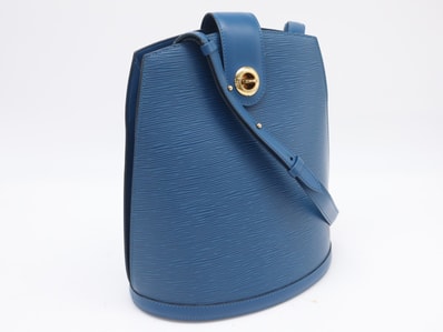 LOUIS VUITTON ルイ・ヴィトン エピ クリュニー トレドブルー M52255 ハンドバッグ ブルー コーティングキャンバス レザー レディース
