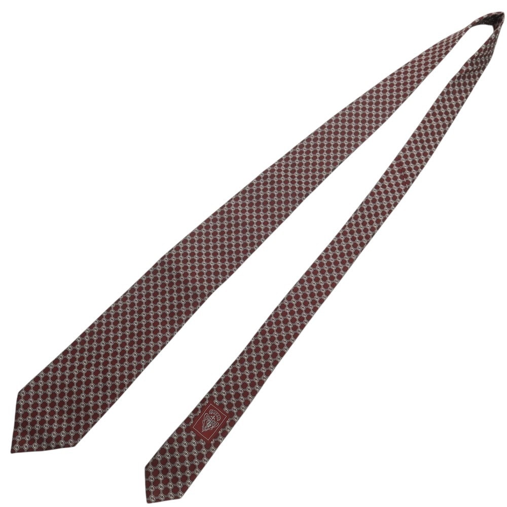 A (未使用に近い)】【中古】グッチ GUCCI シルク GGパターン ネクタイ