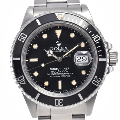 ロレックス ROLEX 168000 サブマリーナ Cal.3035 ブラック 自動巻き メンズ 良品 腕時計 L#150168