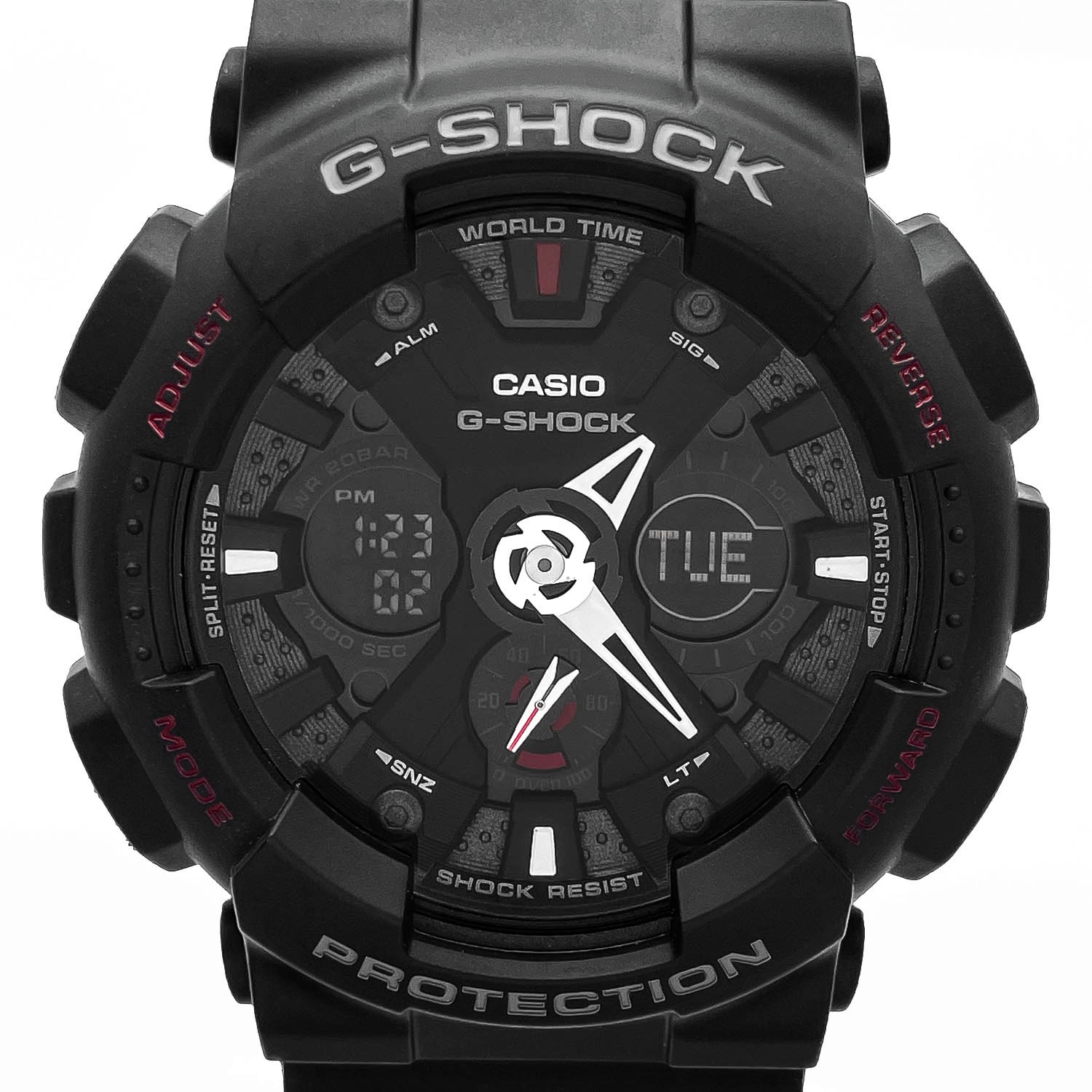 CASIO カシオ G-SHOCK ジーショック GA-120 電池交換済 腕時計
 メンズ
 【中古】