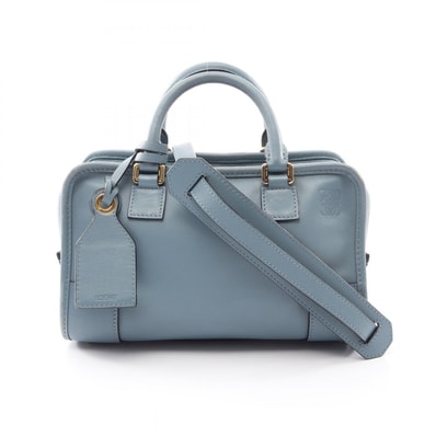 ロエベ LOEWE アマソナ23 2WAY ハンドバッグ バッグ レザー レディース ブルー系 【中古】