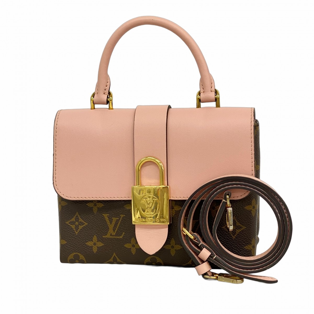 【6dd4715-k】ルイヴィトン ハンドバッグ モノグラム ロッキーBB M44080 ブラウン ローズプードル 2wayバッグ【中古】レディース