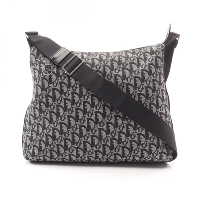 ディオール Dior トロッター ショルダーバッグ バッグ キャンバス レディース ネイビー系 / ベージュ系 【中古】