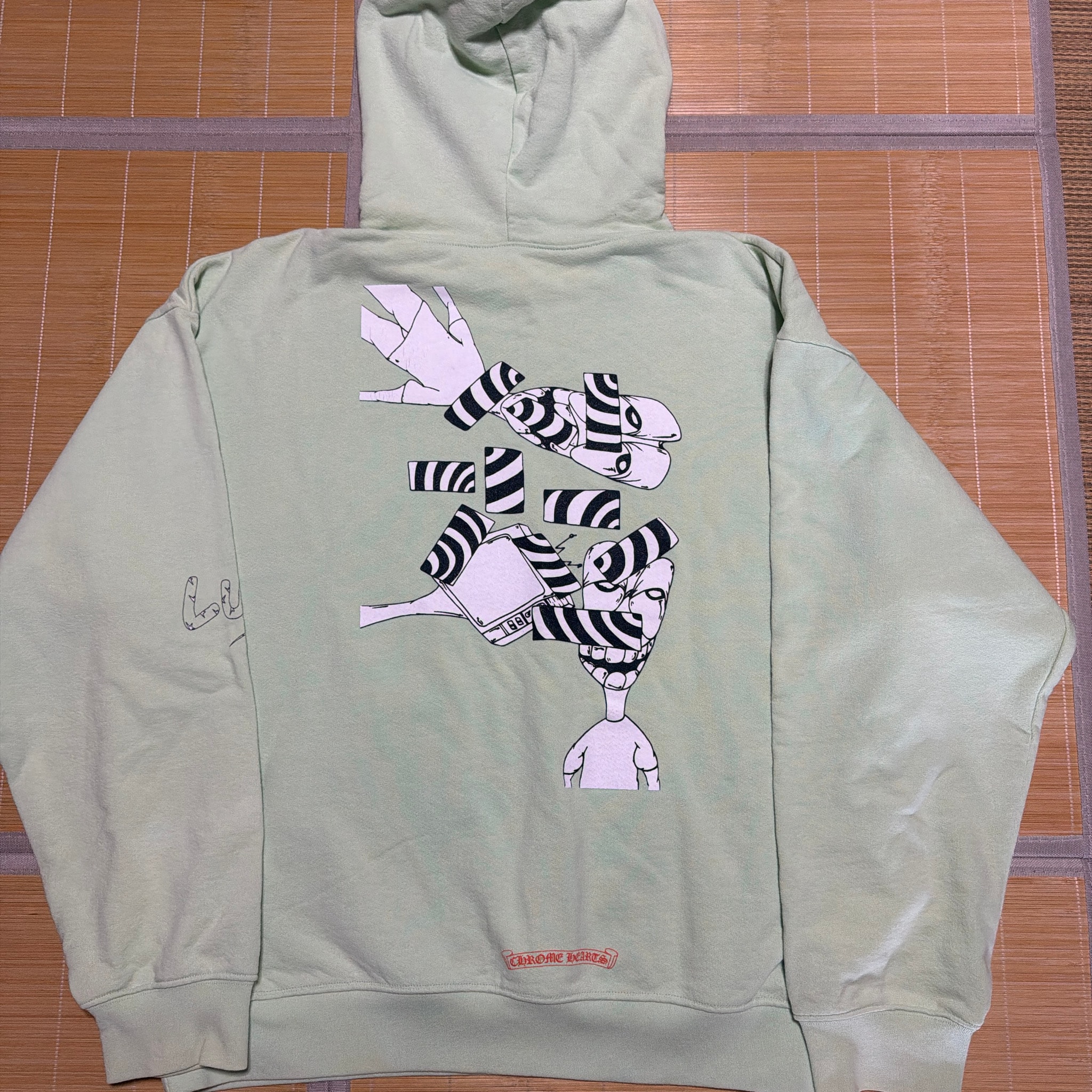 Chrome Hearts PPO Seaform HD PLVR Matty Boy Back Print Pullover Hoodie "Green"