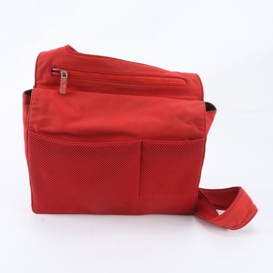 ■美品 ミュウミュウ アーカイブ メッシュ レッドショルダーバッグ