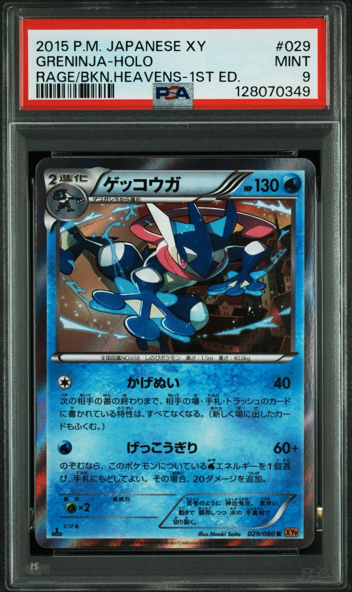 【PSA10】ゲッコウガ R 1st Edition XY PSA10 ゲッコウガ【P】209/XY-P | ポケカ専門YBLS
