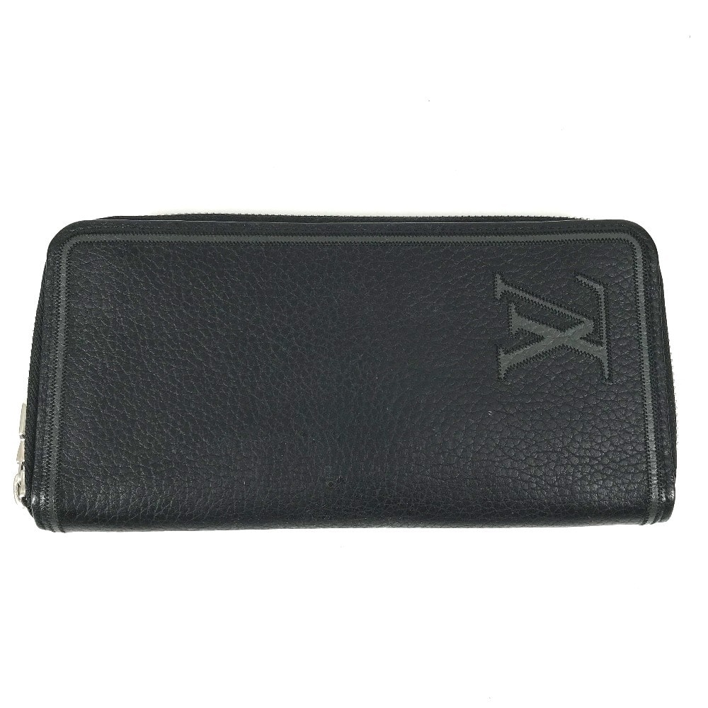 ルイヴィトン LOUIS VUITTON ヴェルティカル ジッピーウォレット M68228 LVロゴ ロングウォレット ラウンドファスナー 長財布 トリヨンレザー ノワール ブラック