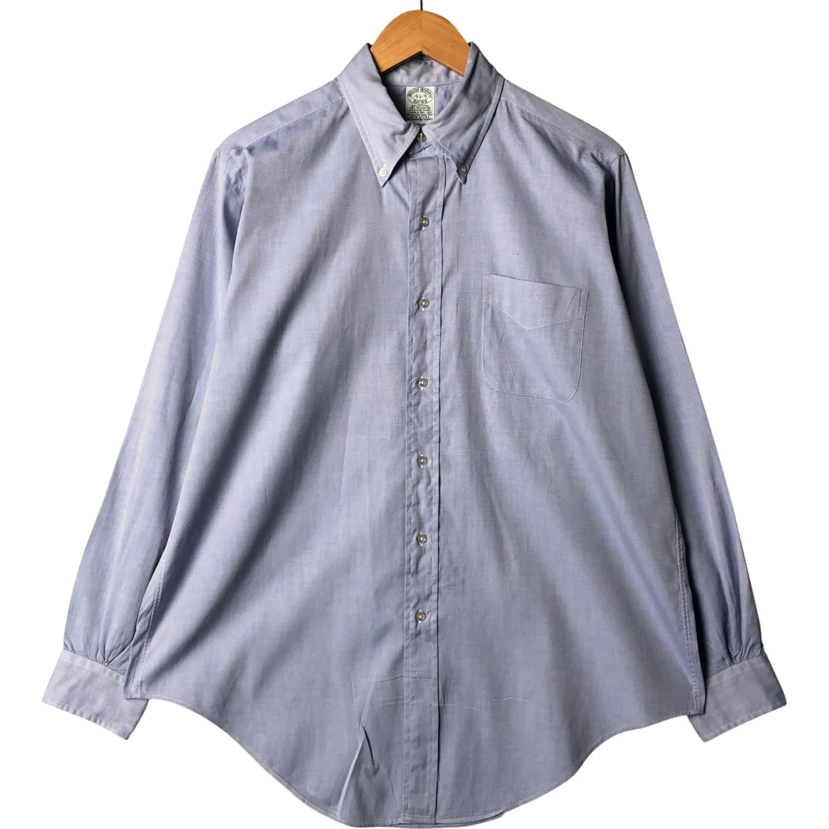 古着 80~90年代 ブルックスブラザーズ Brooks Brothers Est.1818 長袖 ボタンダウンシャツ USA製 メンズL相当 ヴィンテージ/eaa586735