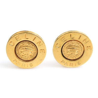 セリーヌ CELINE イヤリング メタル ゴールド レディース【中古】 e61789a
