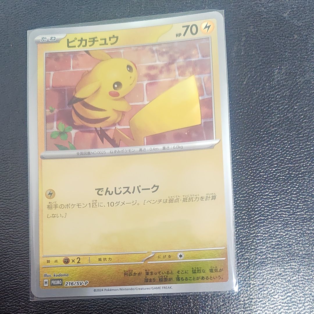 ピカチュウ P [SV-P 216](プロモカードパック「ポケカの夏がキタ!プロモカードGetキャンペーン!」)