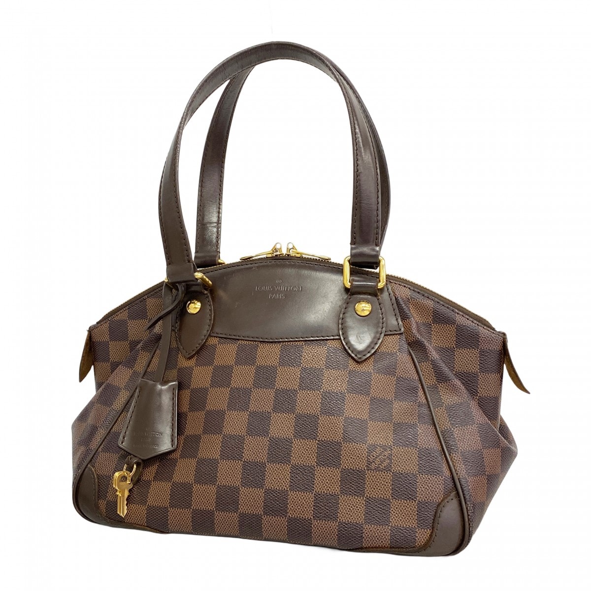 【6db2235】ルイヴィトン ハンドバッグ ダミエ ヴェローナPM N41117 ブラウン ゴールド金具【中古】レディース