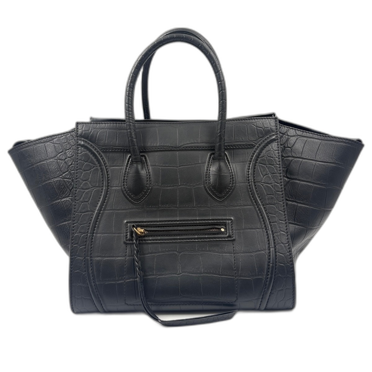 セリーヌ CELINE ラゲージ マイクロ ハンドバッグ【中古】