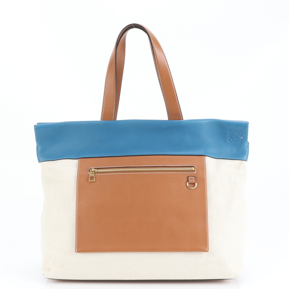 専用/近代モデル✨ロエベ アナグラム トートバッグ キャンバス レザー