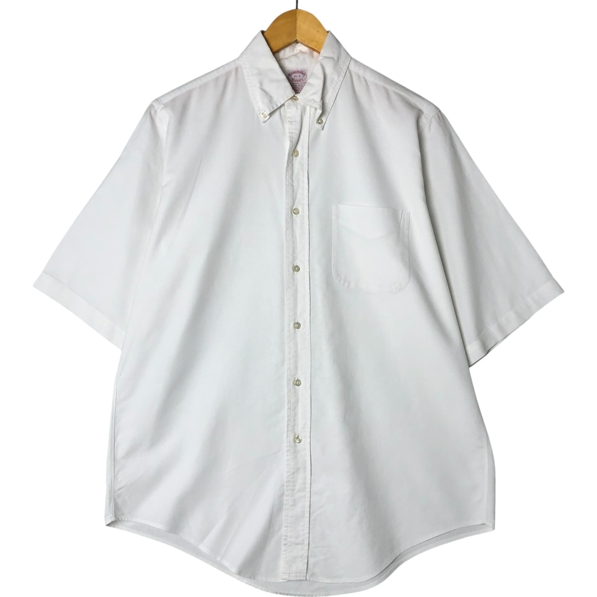 古着 80~90年代 ブルックスブラザーズ Brooks Brothers MAKERS 半袖 ボタンダウンシャツ USA製 メンズM相当 ヴィンテージ/eaa556408