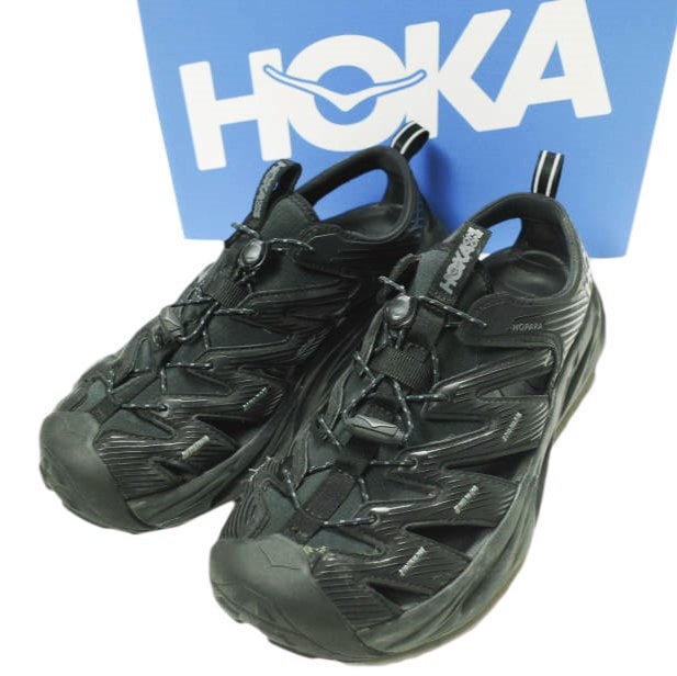HOKA ONE ONE ホカオネオネ HOPARA ホパラ 1106534 US9(27cm) BLACK/DARK SHADOW アウトドア スポーツ サンダル シューズ g24445