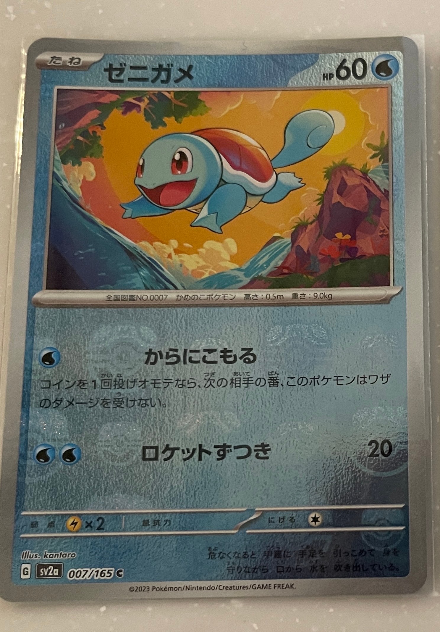 ゼニガメ C: マスターボールミラー[SV2a 007/165](強化拡張パック「ポケモンカード151」)