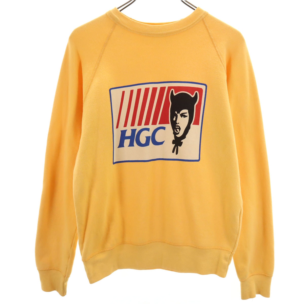 HYSTERIC GLAMOUR ヒステリックグラマー 日本製 長袖 スウェット トレーナー FREE イエロー