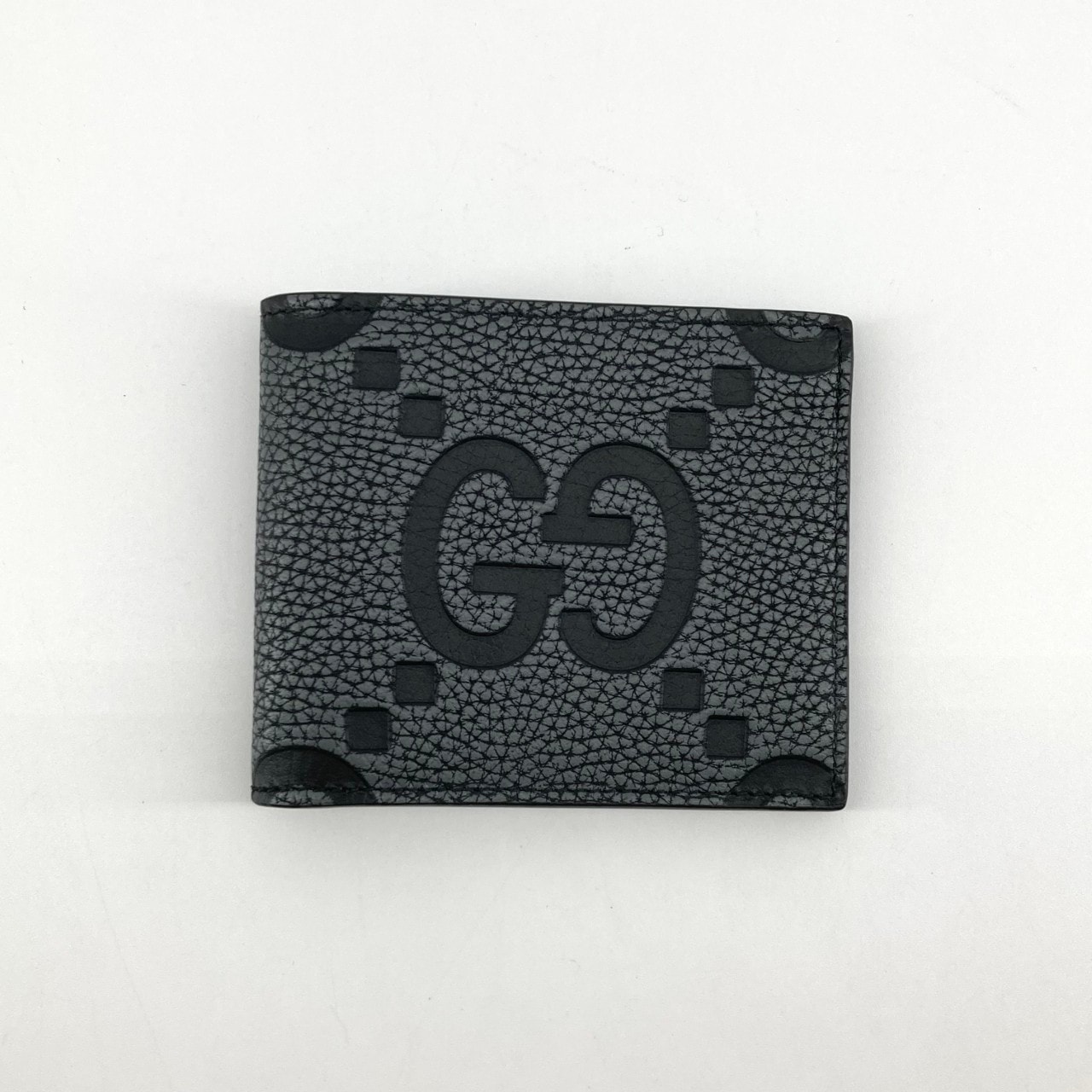 GUCCI(グッチ) ジャンボGG 739475 二つ折り財布 ブラック