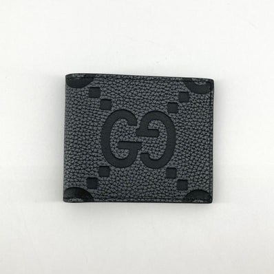 GUCCI(グッチ) ジャンボGG 739475 二つ折り財布 ブラック