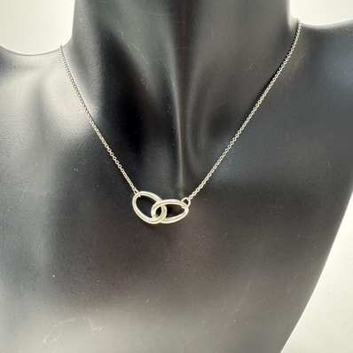 ティファニー TIFFANY ダブルループ ラージネックレス シルバー 925 レディース