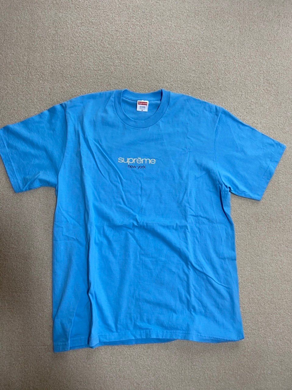 Supreme Classic Logo Tee "Light Slate"