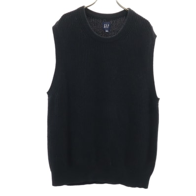 GAP ギャップ ニットベスト L ブラック