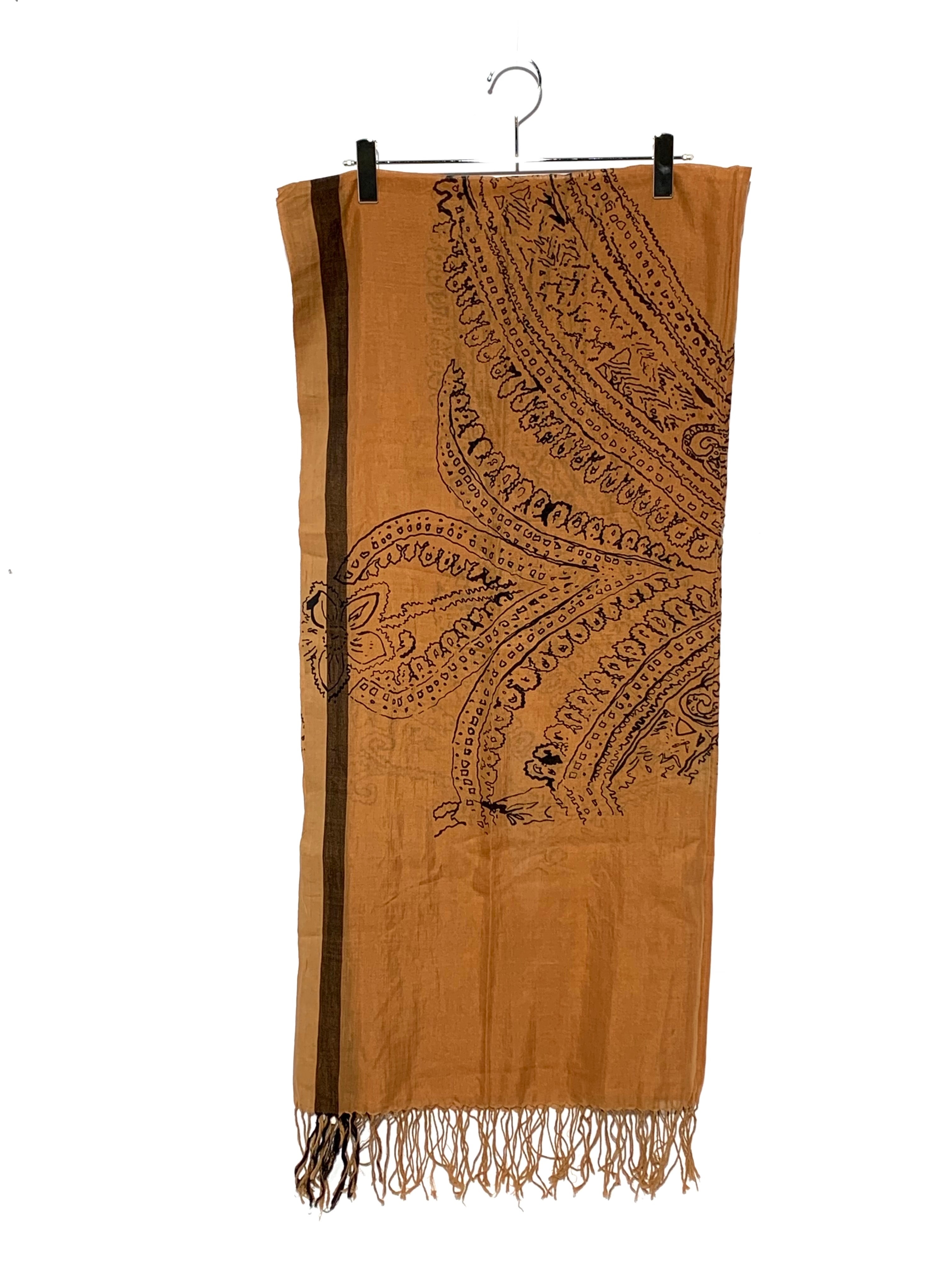 Dries Van Noten COTTON SILK SCARF Brown