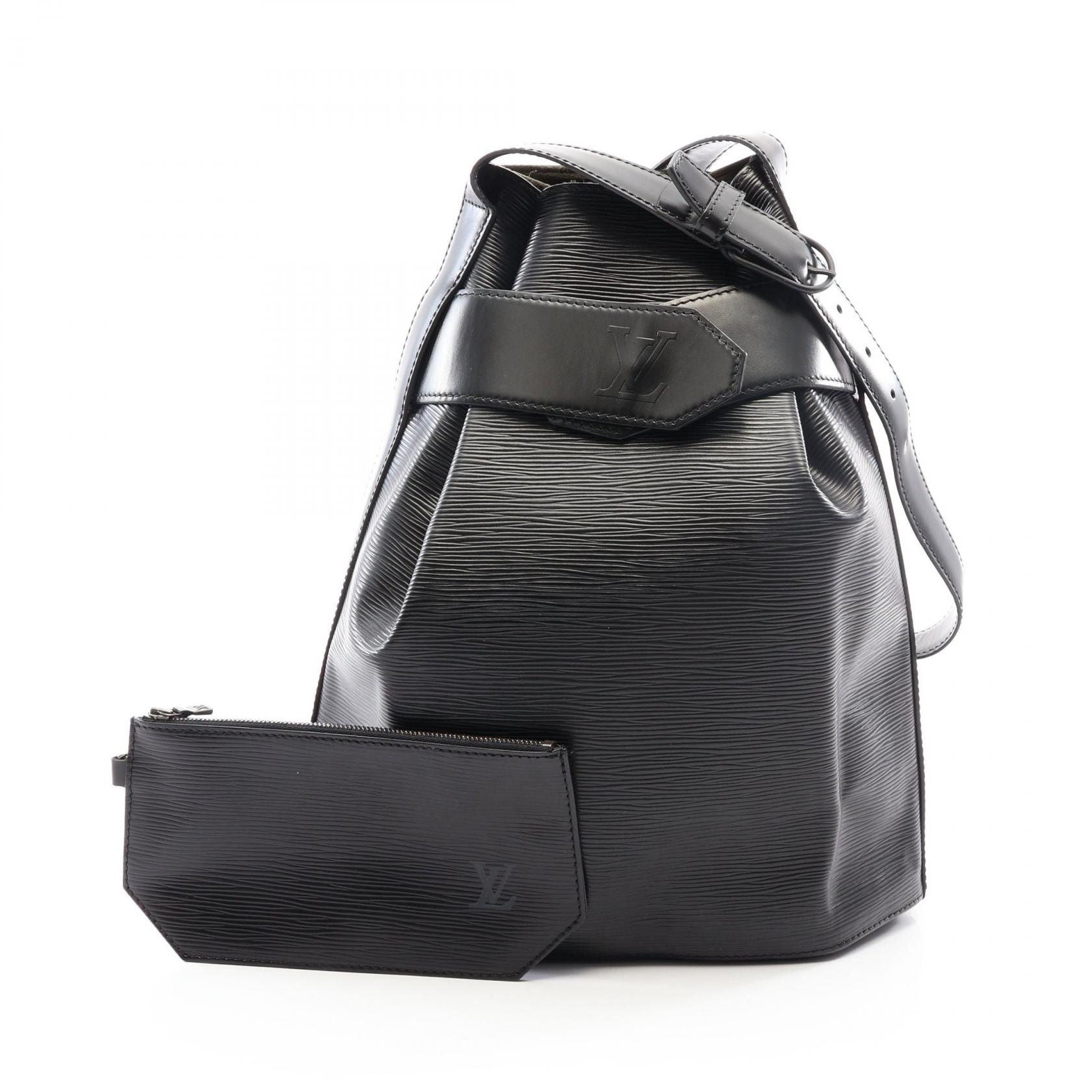 ルイ・ヴィトン LOUIS VUITTON サックデポールPM ショルダーバッグ バッグ レザー エピ ノワール レディース ブラック系 M80157 【中古】