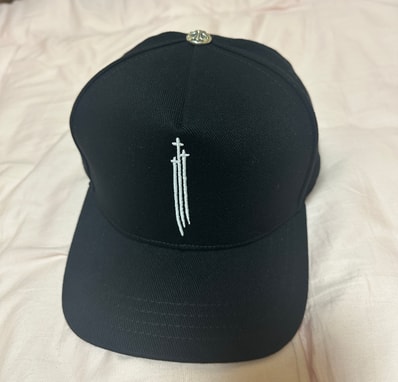 Chrome Hearts Baseball Cap RS 3 Cross "Black/White"