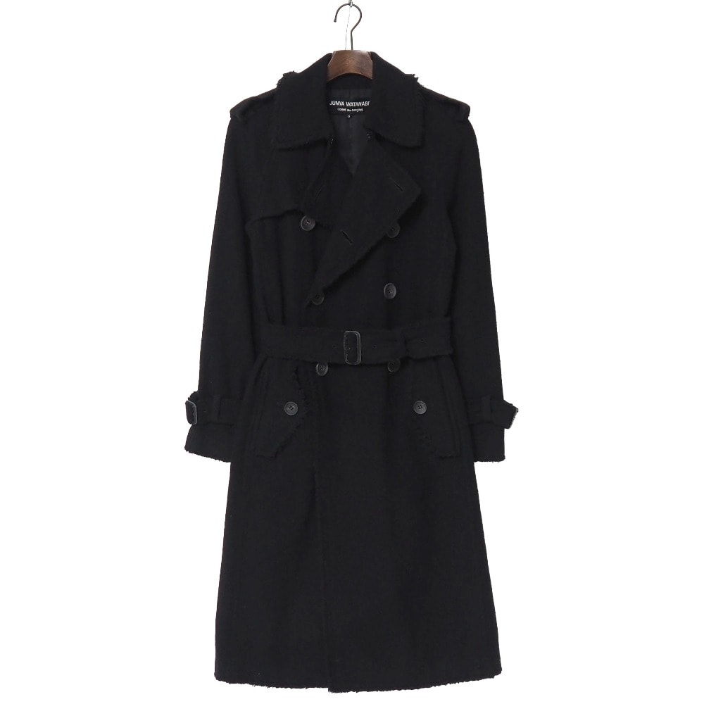 JUNYA WATANABE COMME des GARCONS ジュンヤワタナベコムデギャルソン トレンチコート サイズS 縮絨 ウール AD2003 ブランド古着【中古】20260827/RB0628