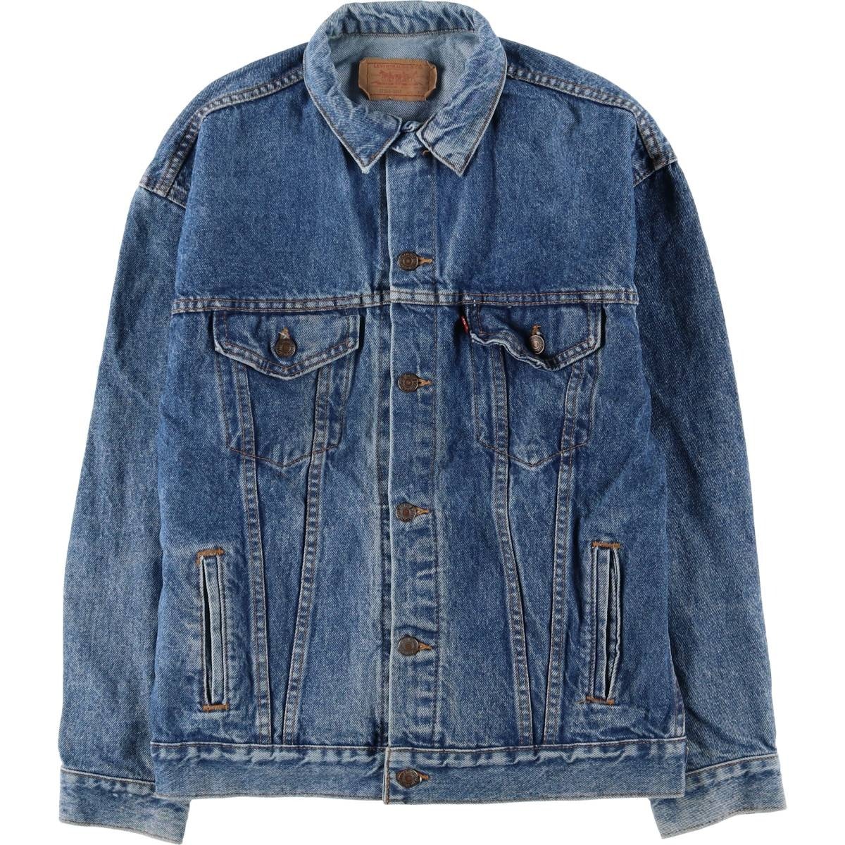 古着 90年代 リーバイス Levi's 57508-0218 デニムジャケット Gジャン USA製 メンズXL相当 ヴィンテージ/eaa603989