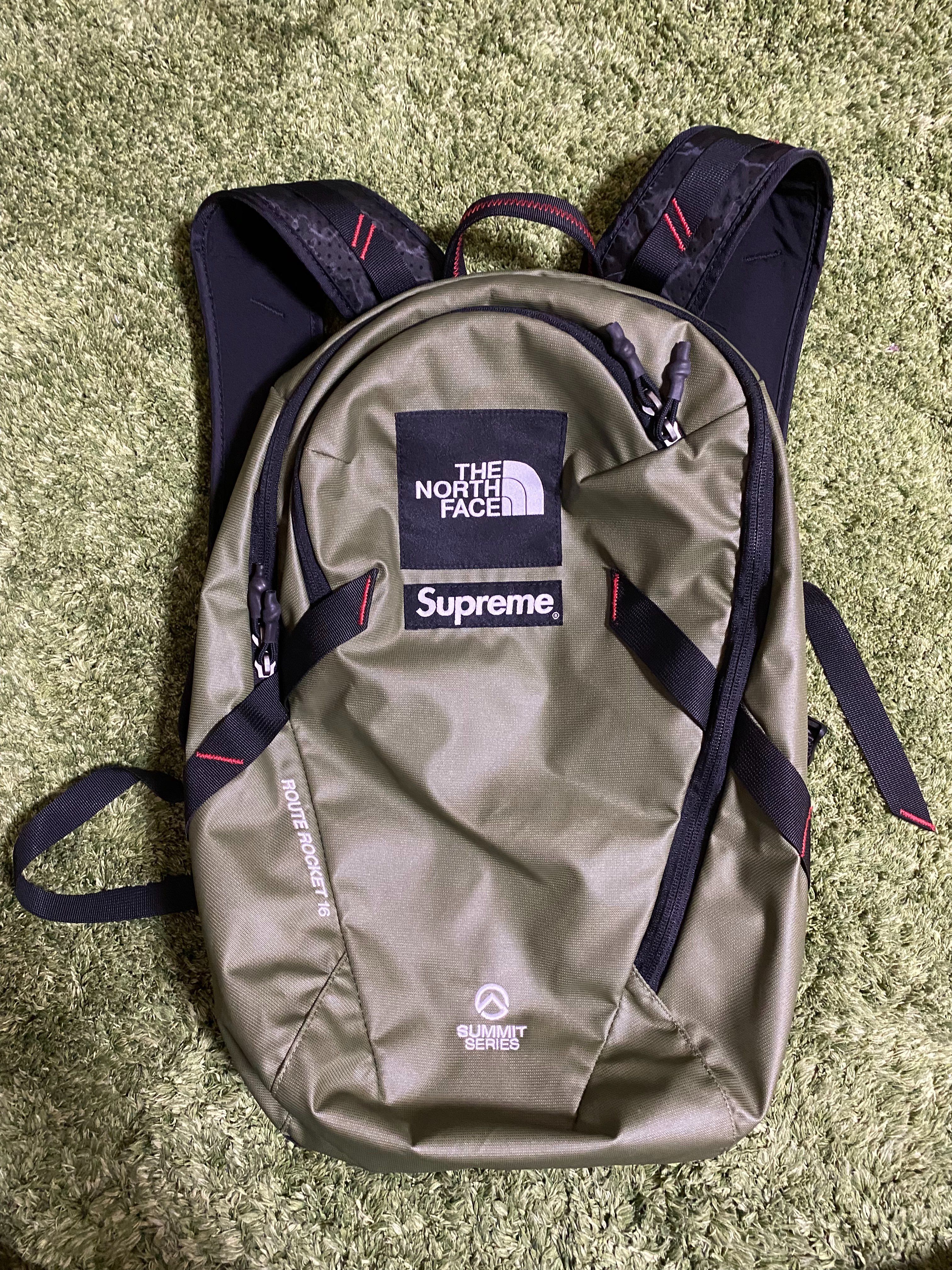 Supreme x The North Face Summit Series Outer Tape Seam Route Rocket Backpack "Olive"