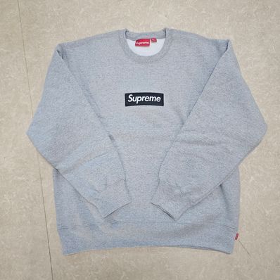 Supreme Box Logo Crewneck "Heather Grey" (22FW)