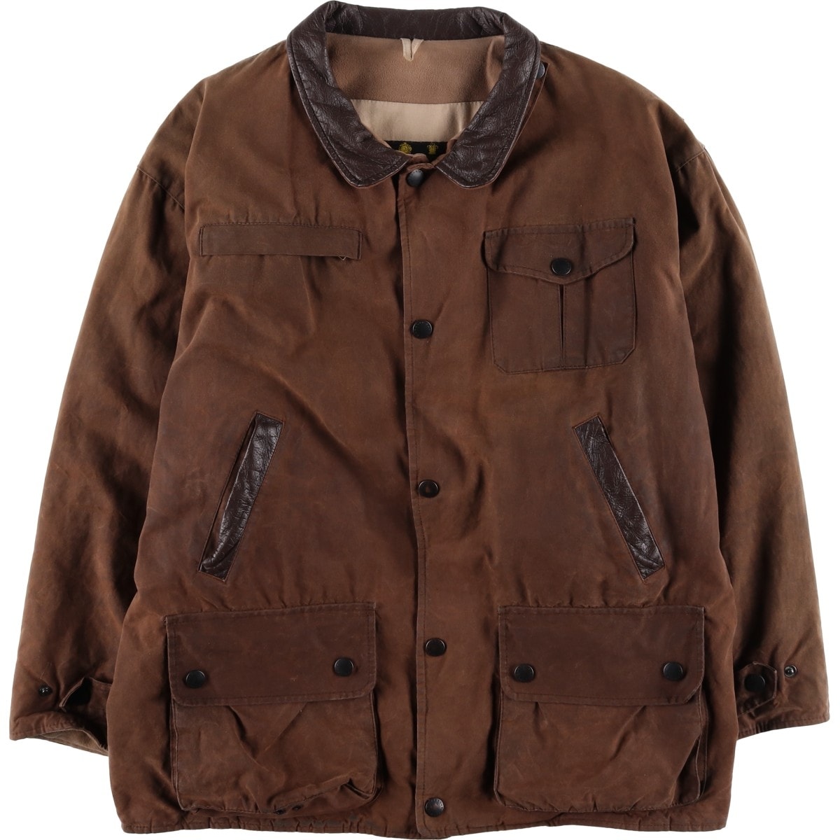 古着 00年代 バブアー Barbour BUSHMAN ブッシュマン 旧3ワラント ワックスコットン オイルドジャケット 英国製 メンズXL相当/eaa615084