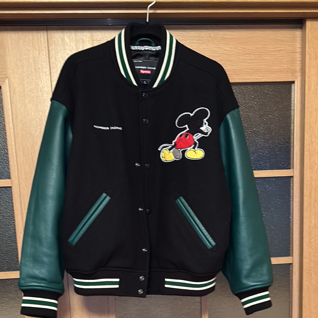 Supreme x Number (N)ine x Mickey Mouse Varsity Jacket 